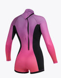 Mystic Lunar Long arm shorty 3/2 bzip flatlock - Women