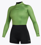 Mystic Lunar Long arm shorty 3/2 bzip flatlock - Women