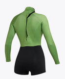 Mystic Lunar Long arm shorty 3/2 bzip flatlock - Women