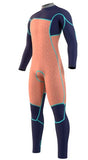 Mystic Majestic Fullsuit 4/3 mm Fzip - Navy