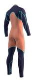 Mystic Majestic Fullsuit 4/3 mm Fzip - Navy