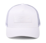 Mitchell & Ness Branded Box Logo Classic Trucker Cap - White