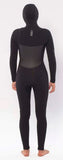 Sisstr 7 Seas 6/5 Hooded Chest zip våtdräkt svart