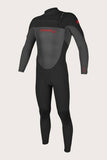 O'Neill Youth Epic 4/3 Chest Zip GUNMTL/BLK/RED