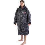 Dryrobe Long Sleeve Poncho Black Camo/Black