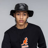 Kangol Faux Leather Reversible Bucket