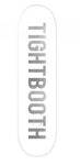 Tightbooth deck Logo White 8,125