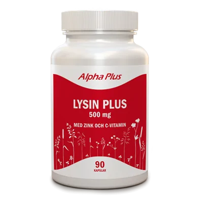 Alpha Plus Lysin Plus 500 mg - 90 kapslar