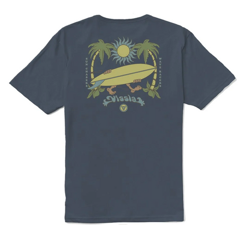 Vissla Out There Organic Tee - Dark Denim