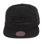 Mitchell & Ness Box Logo Snapback Cap - Black