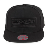 Mitchell & Ness Box Logo Snapback Cap - Black