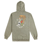 Vissla Parrodise Hood Fleece-Vintage Green