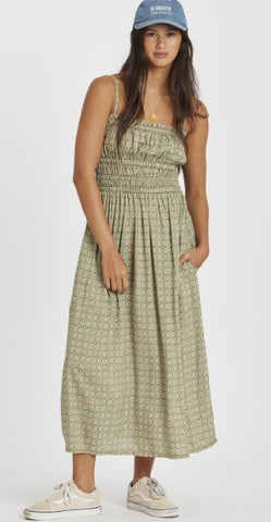 Sisstr Bay Breeze Woven Tank Army