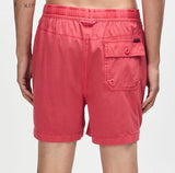 Deus Sandbar Garment Dyed Mesh Short - Melon Red