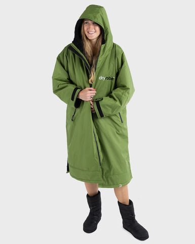 Dryrobe Advance V3 LS Poncho Blue - Dark Green Black
