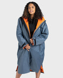 Dryrobe Advance V3 LS Poncho - Dark Grey/Orange