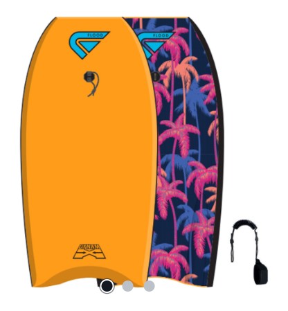 FLOOD Bodyboard Dynamx Stringer 42 Orange Palm II