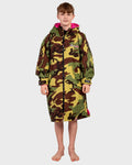Dryrobe Advance KIDS V3 LS Poncho - Camo/Pink