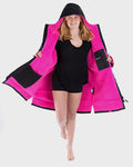 Dryrobe Advance KIDS V3 LS Poncho - Black Pink