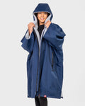 Dryrobe Advance KIDS Short Sleeve Poncho - Navy Blue/Grey