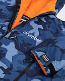 Dryrobe Advance KIDS V3 LS Poncho - Blue Camo/Orange