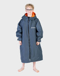 Dryrobe Advance KIDS V3 LS Poncho - Dark Grey/Orange