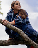 Dryrobe Advance KIDS V3 LS Poncho - Blue Camo/Orange