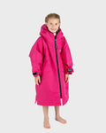 Dryrobe Advance KIDS V3 LS Poncho - Pink/Light Grey