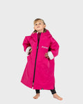 Dryrobe Advance KIDS V3 LS Poncho - Pink/Light Grey