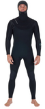 Vissla NEW SEAS 6/5 FULL HOODED CHEST ZIP-BLK