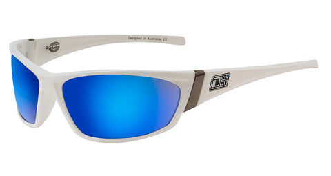 Dirty Dog ULTRA WHITE GREY/BLUE FUSION MIRROR POLARISED  - 53299