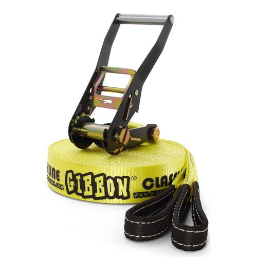 GIBBON Banana Lama Treewear Set Slackline - blauw/geel GIBBON Banana Lama Treewear Set Slackline - blauw/geel